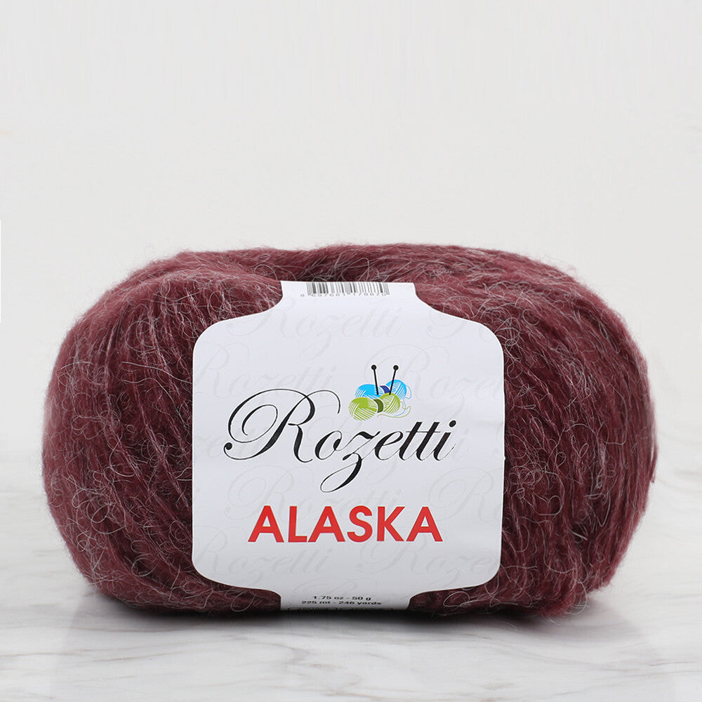 Rozetti Alaska Knitting Yarn, Heather Claret - 231-26