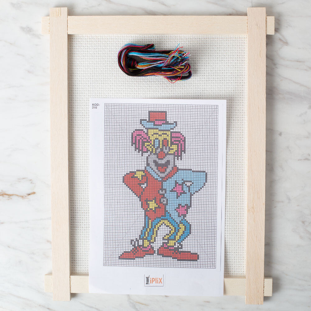 Loren Cross Stitch Kit, Clown - 216