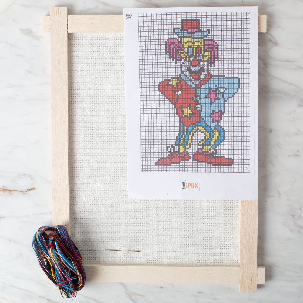 Loren Cross Stitch Kit, Clown - 216