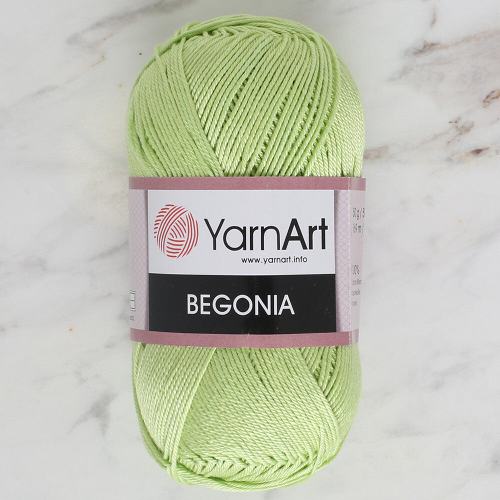 YarnArt Begonia 50gr Knitting Yarn, Green - 5352