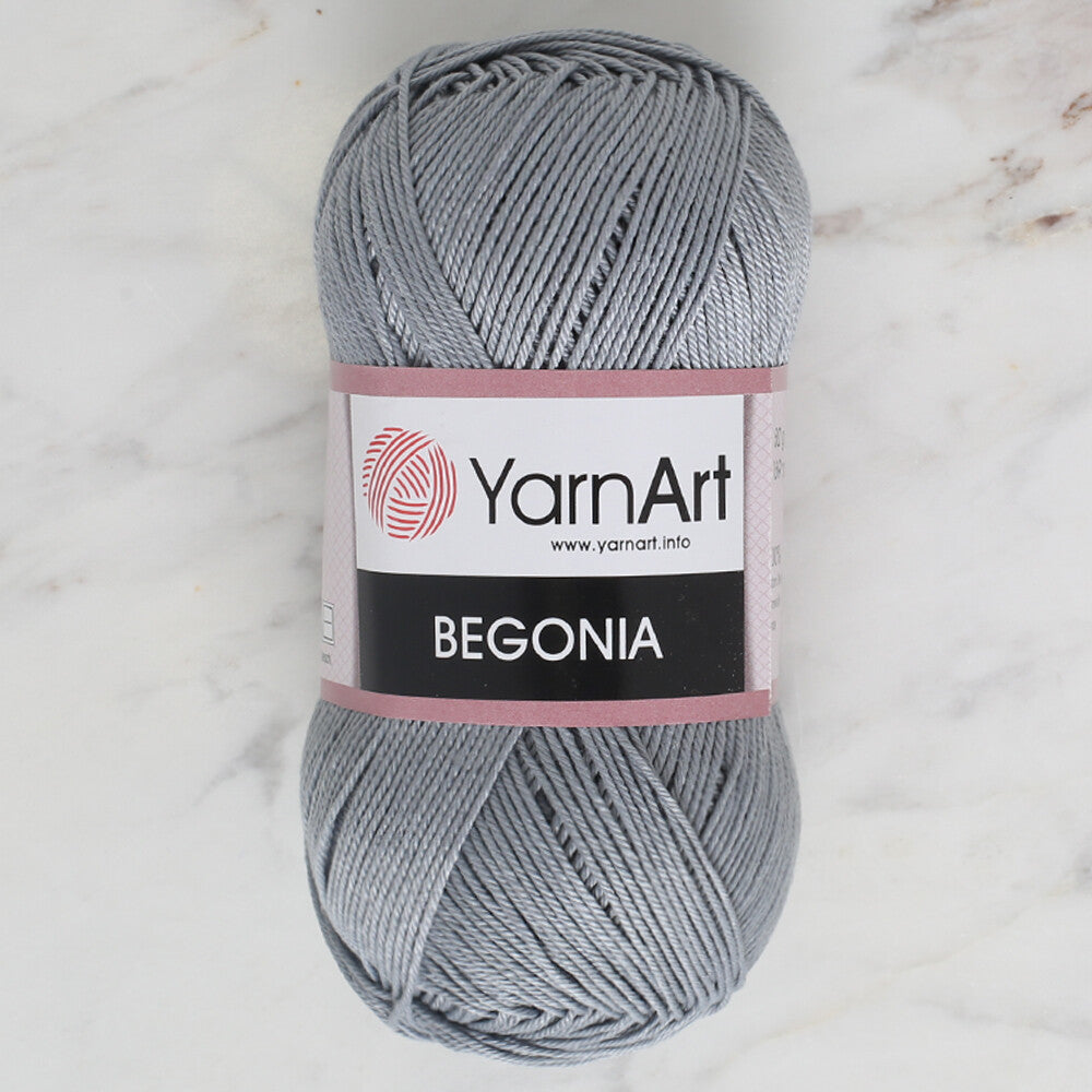 YarnArt Begonia 50gr Knitting Yarn, Grey - 5326