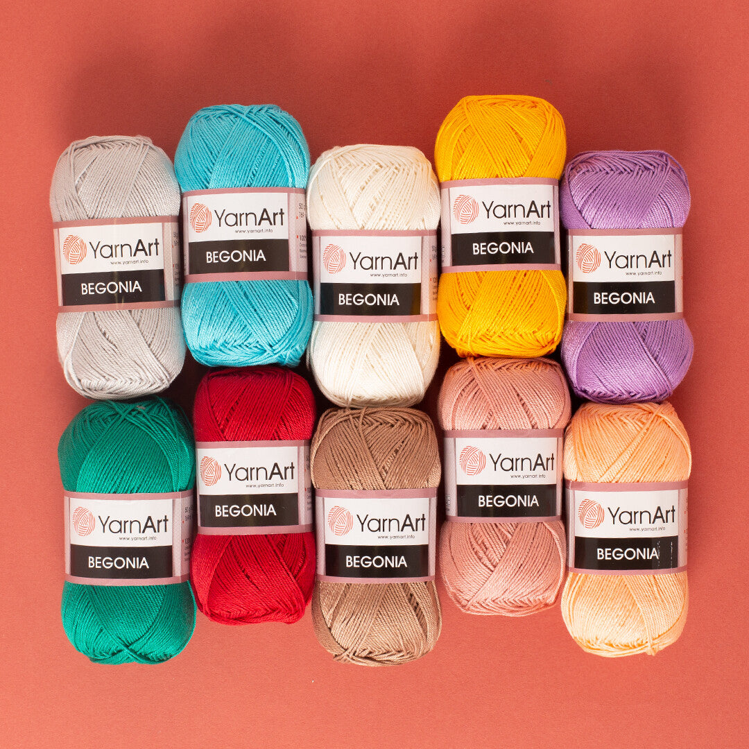 YarnArt Begonia 50gr Knitting Yarn, Off White - 0326