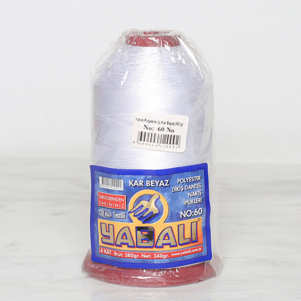 Yabalı 340 gr No:60 Polyester Yarn, Snow White