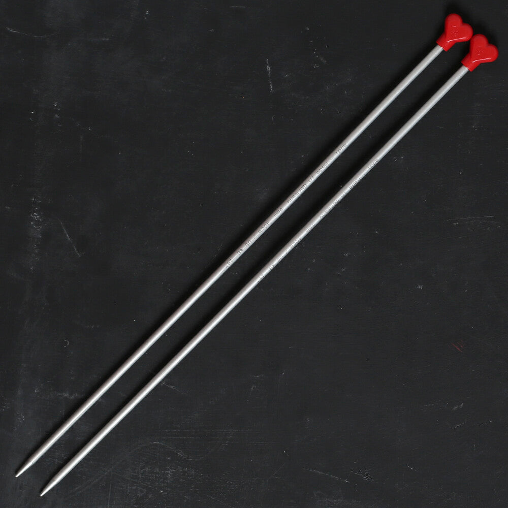  Addi 5mm 40 cm Jacket Knitting Needle, Aluminium - 200-7