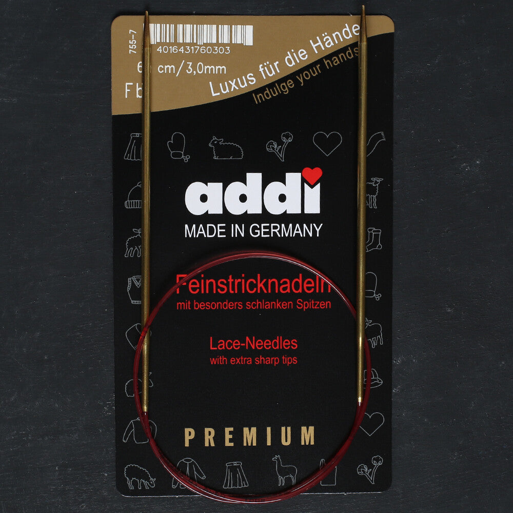Addi 3mm 60cm Lace Circular Knitting Needles - 755-7