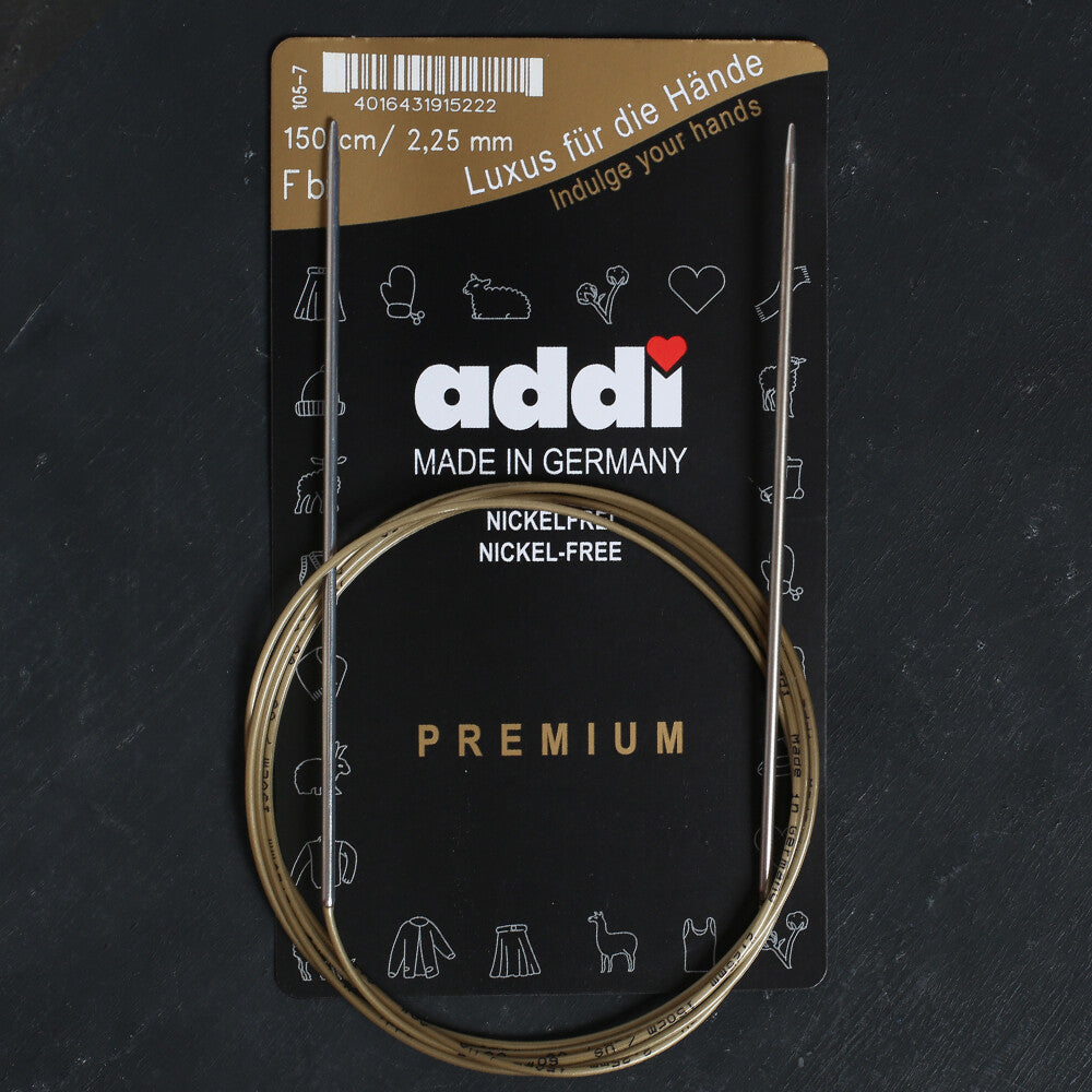 Addi 2.25mm 150cm Circular Knitting Needles - 105-7