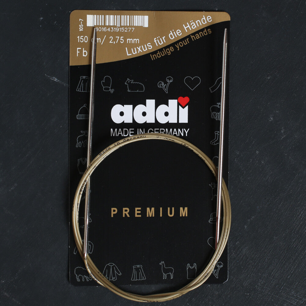 Addi 2.75mm 150cm Circular Knitting Needles - 105-7