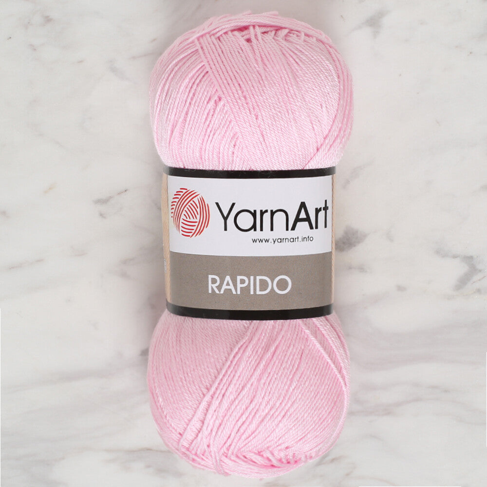 YarnArt Rapido Knitting Yarn, Baby Pink - 687