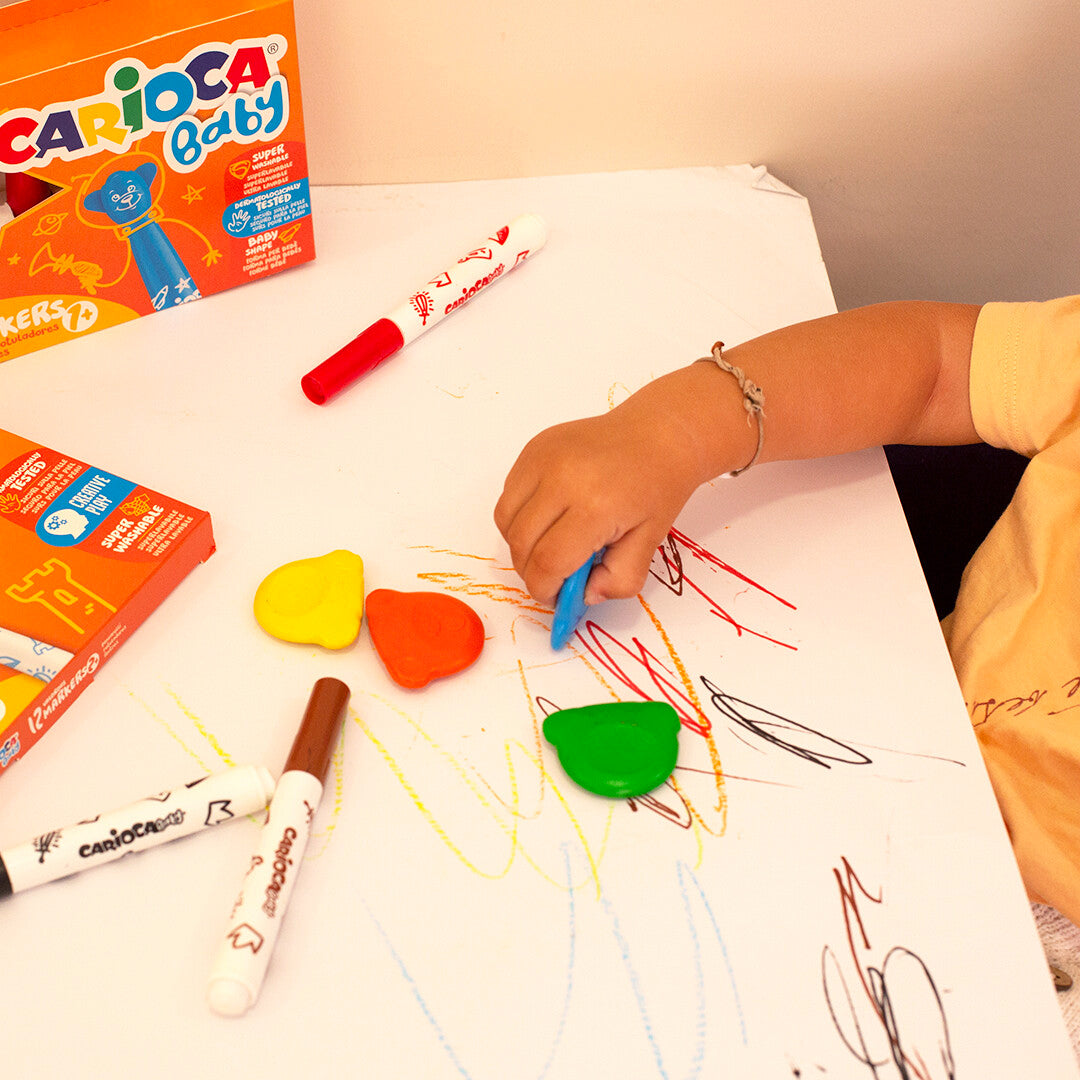 Carioca Baby 6 Teddy Crayons 1+ Age - 42956
