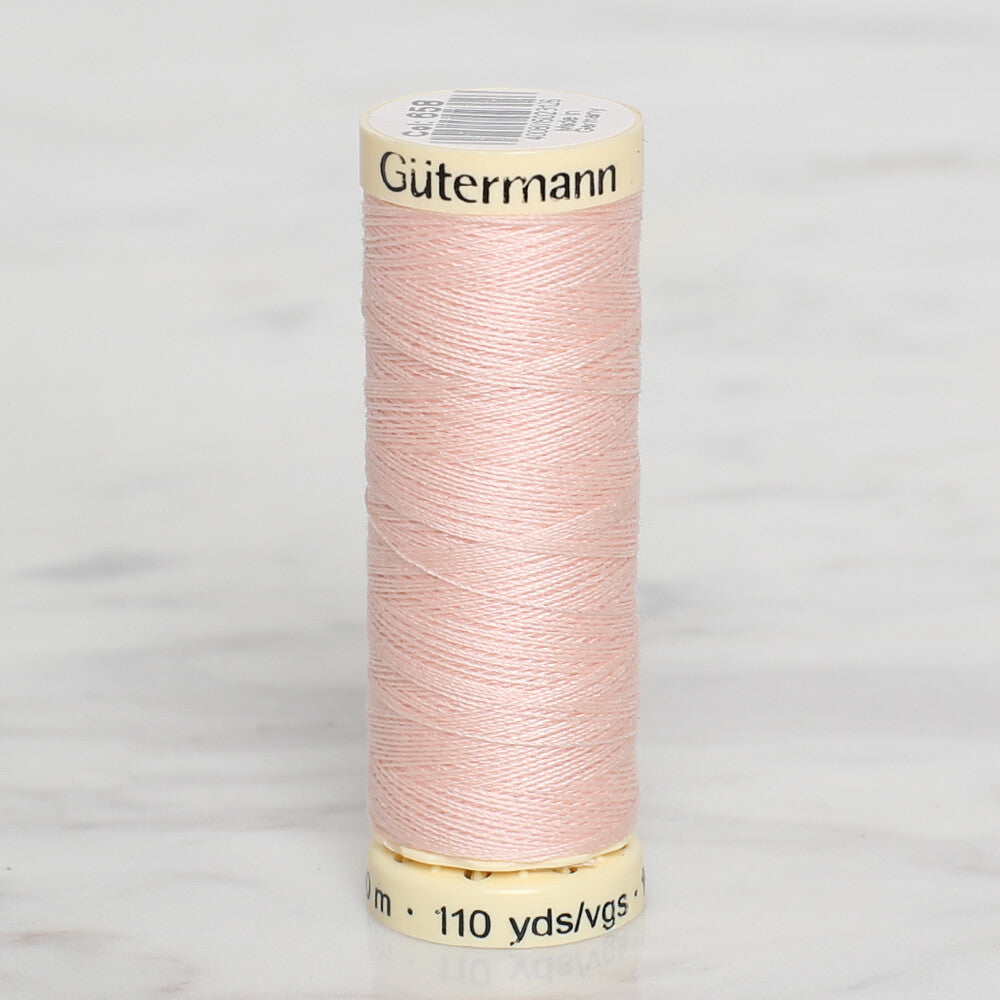 Gütermann Sewing Thread, 100m, Powder Pink  - 658