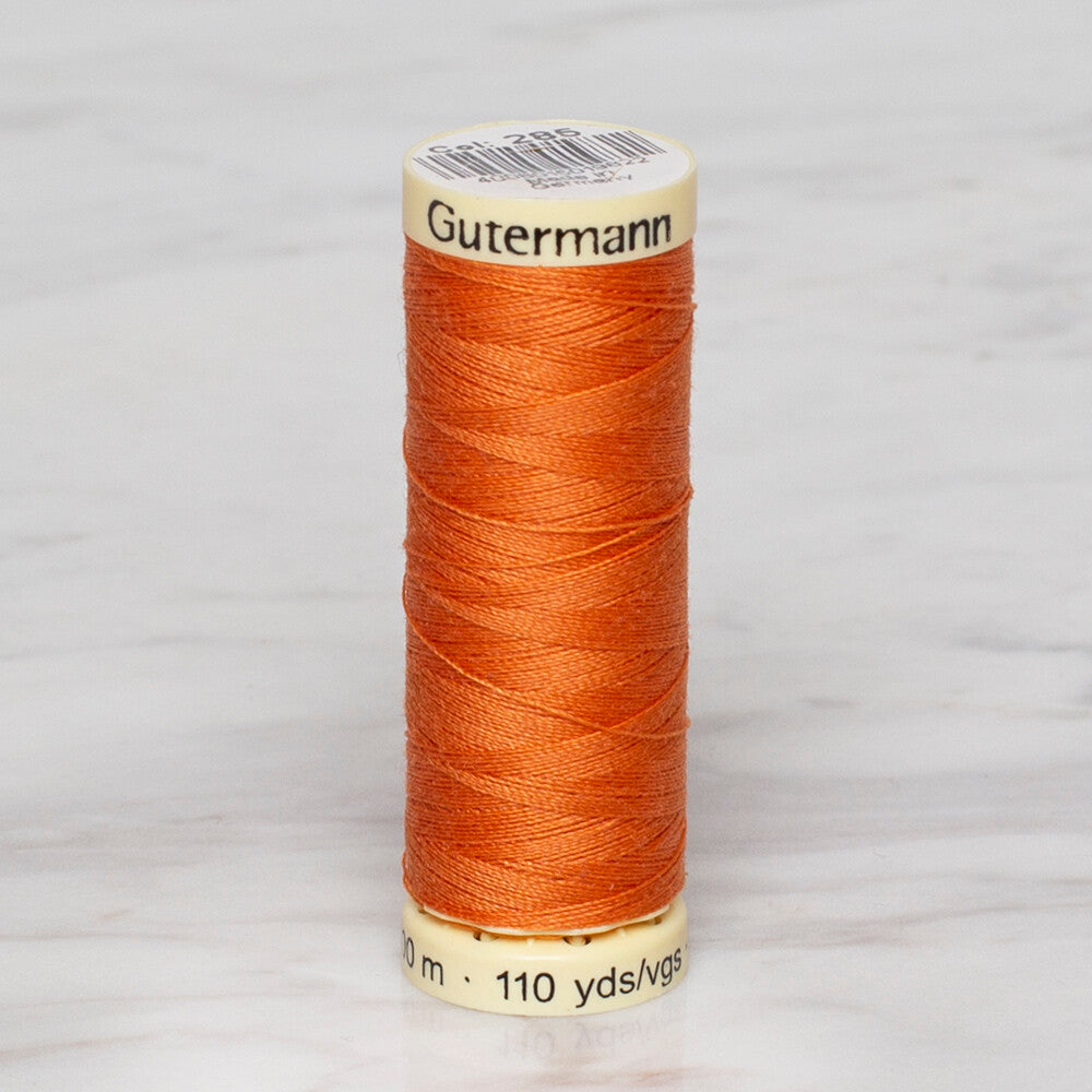 Gütermann Sewing Thread, 100m, Orange  - 285