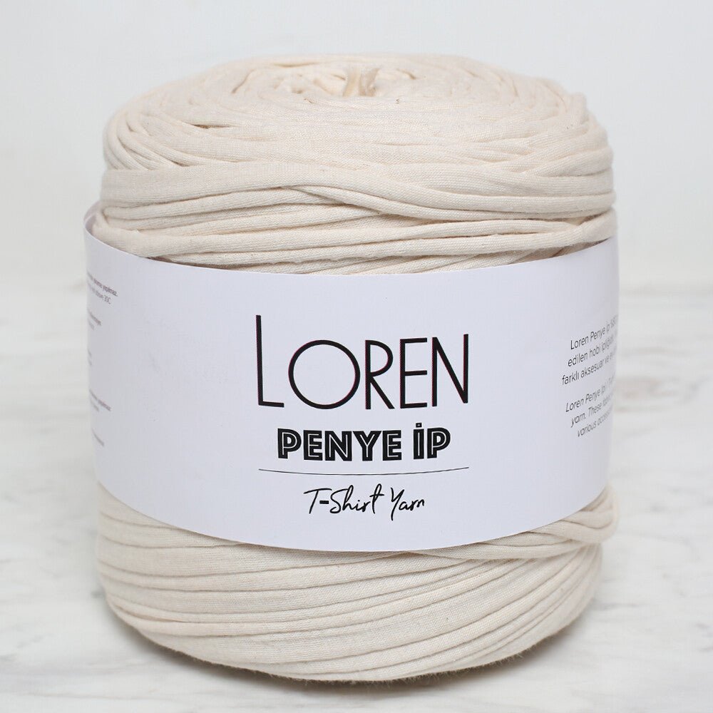 Loren T-Shirt Yarn, Cream - 88