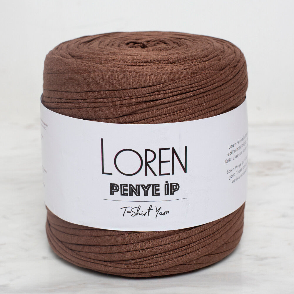 Loren T-Shirt Yarn, Brown - 96