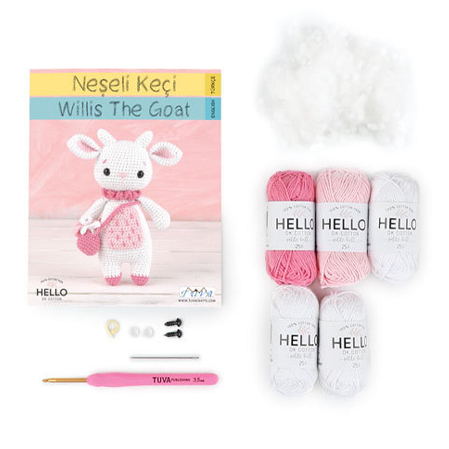 Tuva Amigurumi Kit, Willis the Goat - SCF16