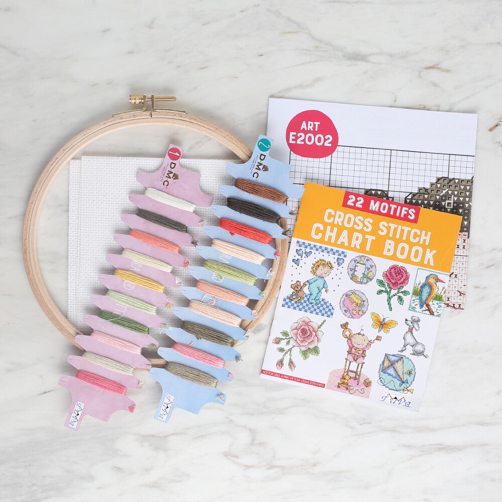Tuva Cross Stitch Kit, Loves Reading- E2002