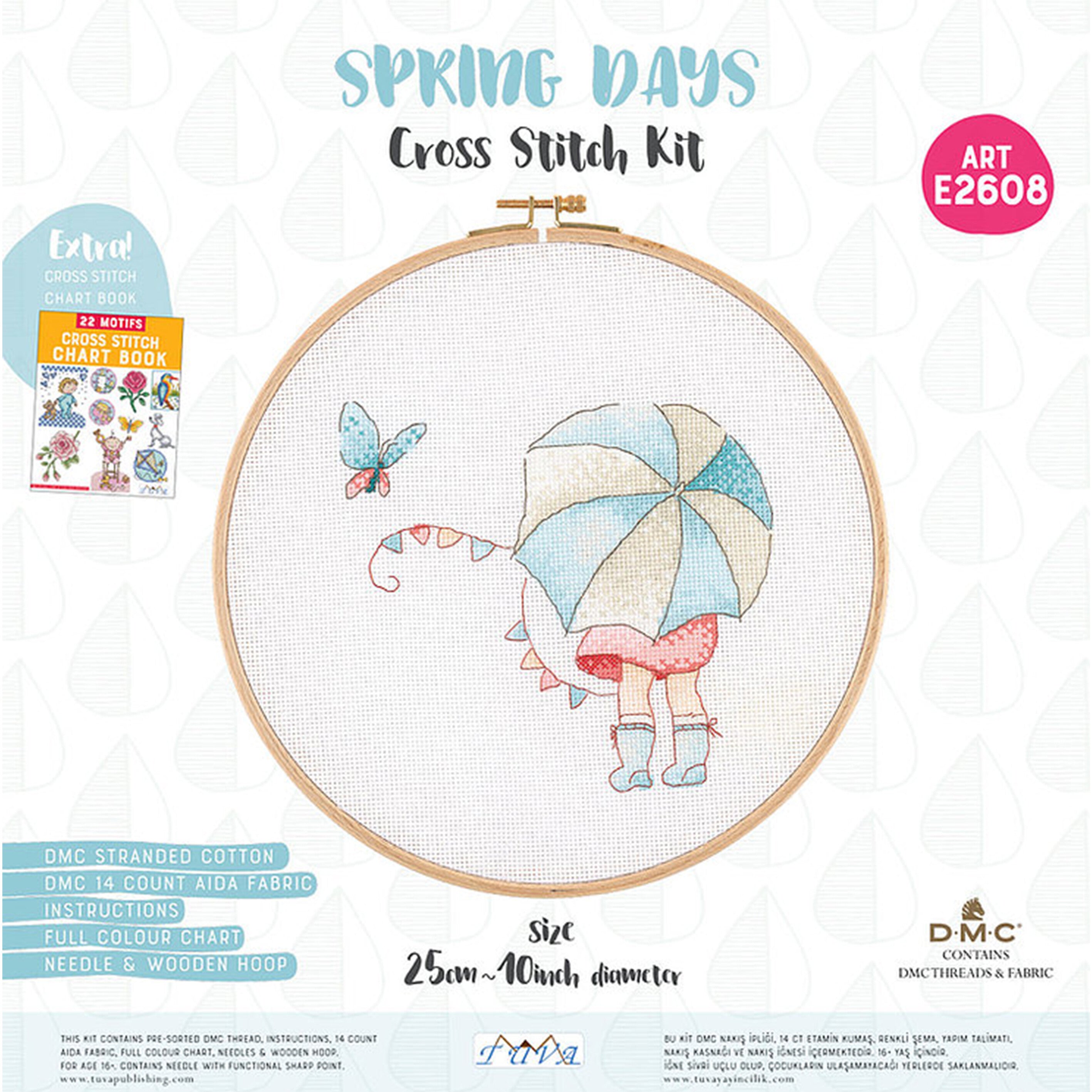 Tuva Cross Stitch Kit, Spring Days - E2608