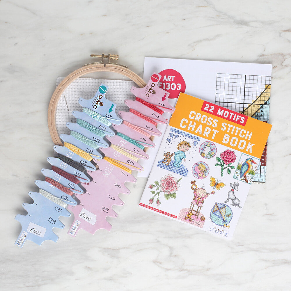 Tuva Cross Stitch Kit, Bird House - E1303