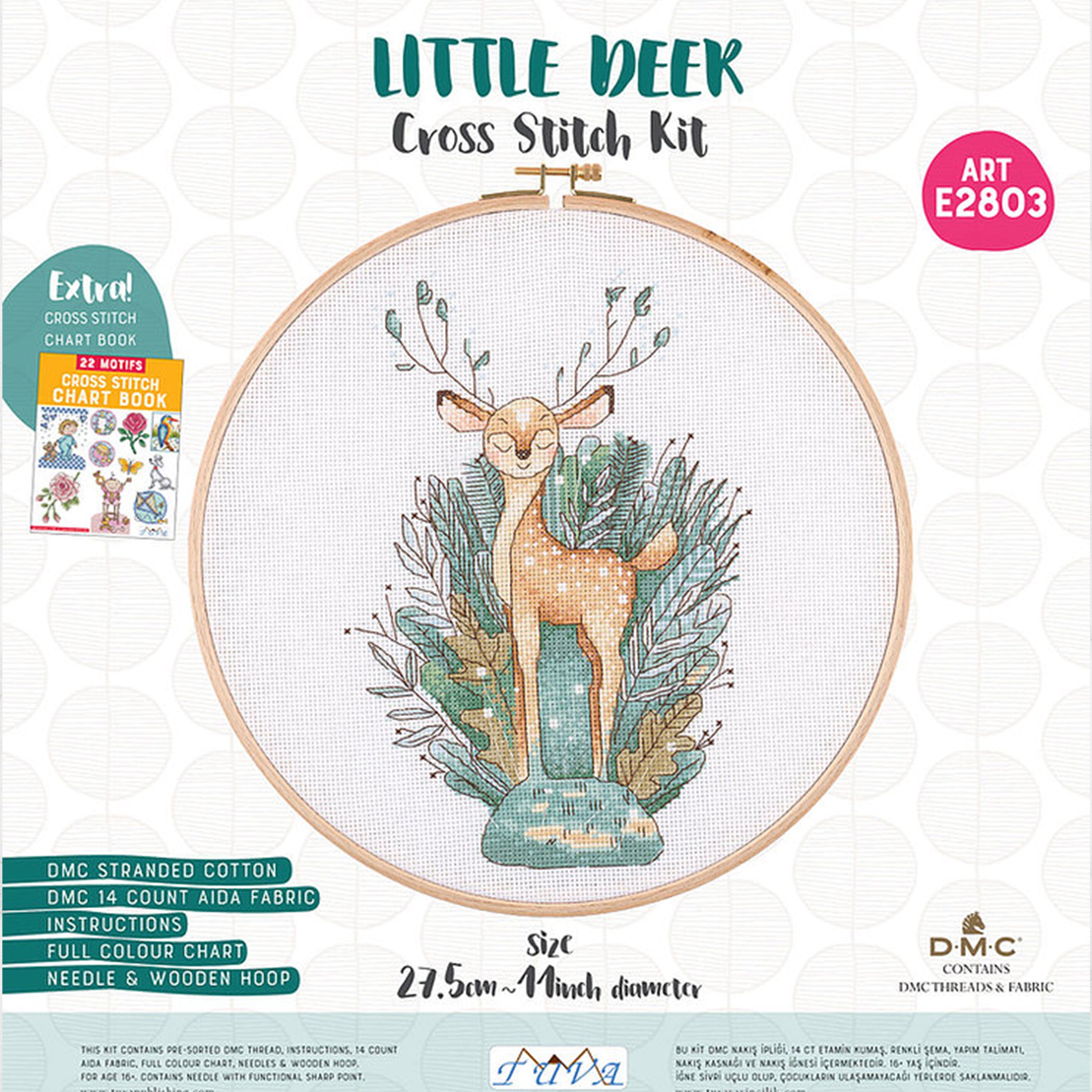 Tuva Cross Stitch Kit, Little Deer - E2803
