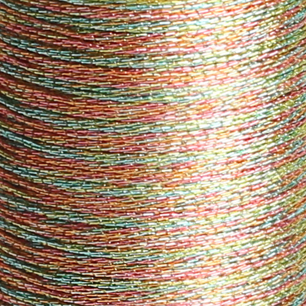 Anchor No:14 10g Metallic Machine Embroidery Thread, Brown - 19658817