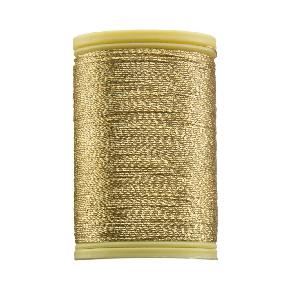 Anchor No:14 10g Metallic Machine Embroidery Thread, Yellow - 24152517