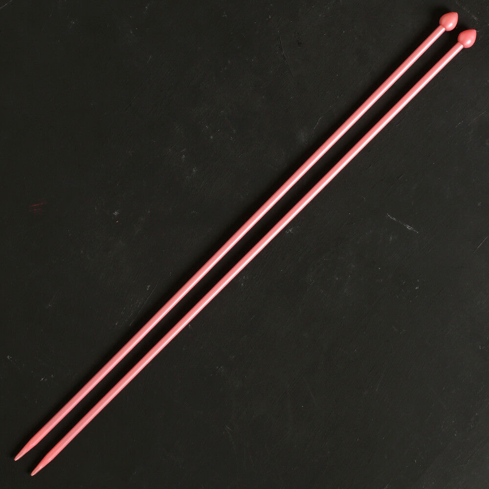 Pony Pearl 4.5 mm 35 cm Plastic Knitting Needle, Pink- 33629