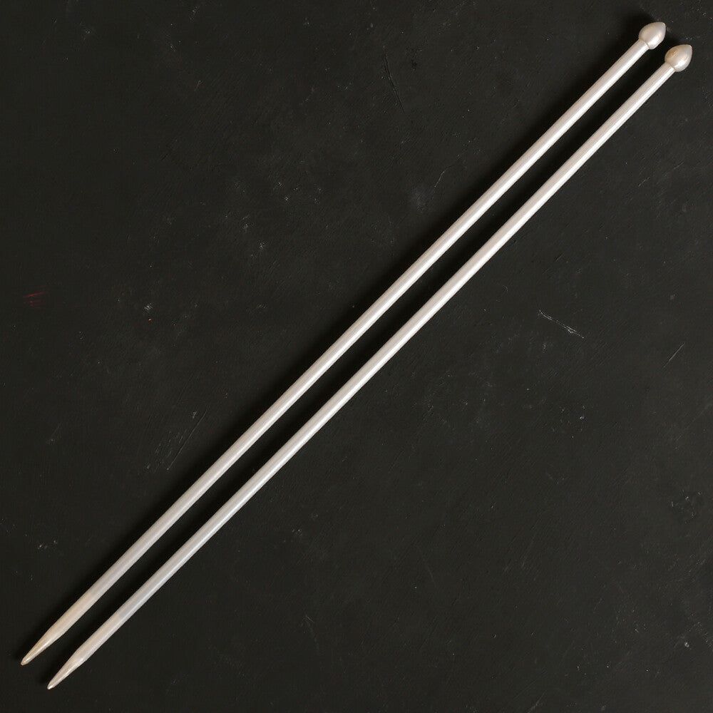 Pony Pearl 5.5 mm 35 cm Plastic Knitting Needle, White - 33631