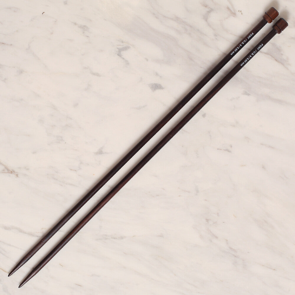 Pony Rosewood 5.5 mm 35 cm Rosewood Knitting Needles, 33812