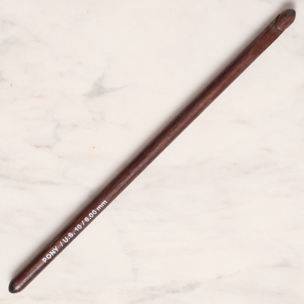 Pony Rosewood 6 mm 15 cm Rosewood Crochet Hook - 44905