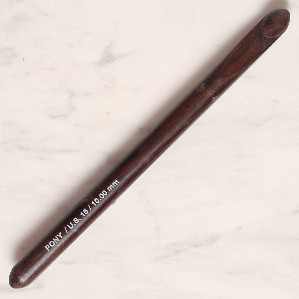 Pony Rosewood 10 mm 15 cm Rosewood Crochet Hook - 44910