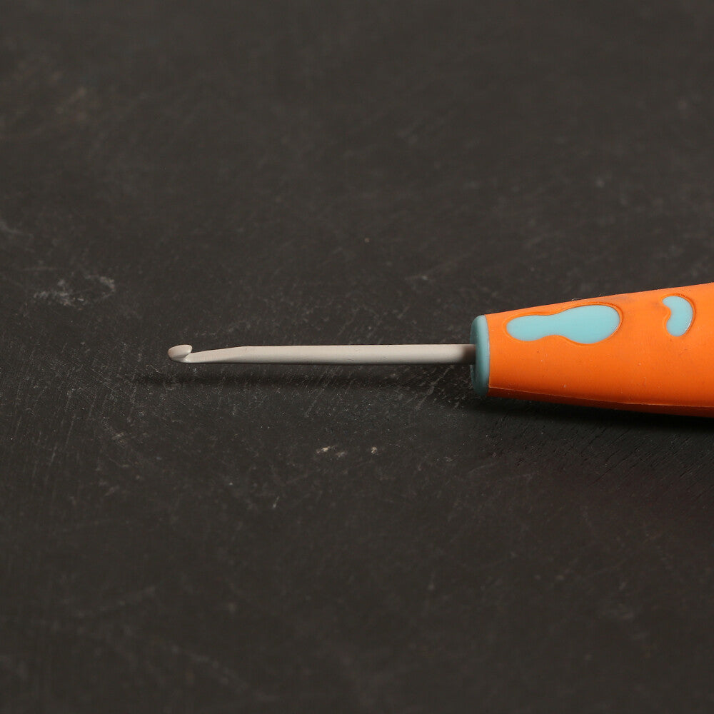 Pony 2 mm 13 cm Aluminium Crochet Hook with Soft Handle - 59801