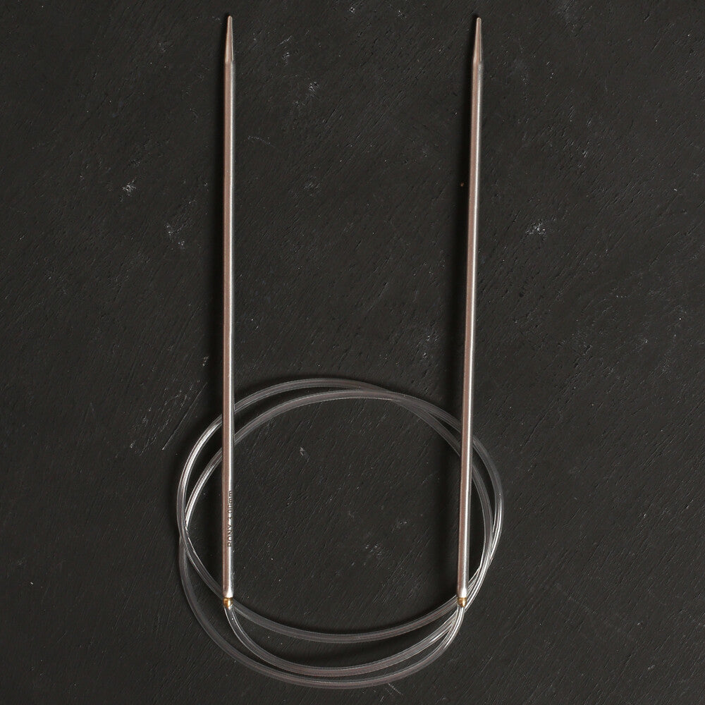 Pony Elan 3 mm 80 cm Stainless Steel Circular Needle - 48014