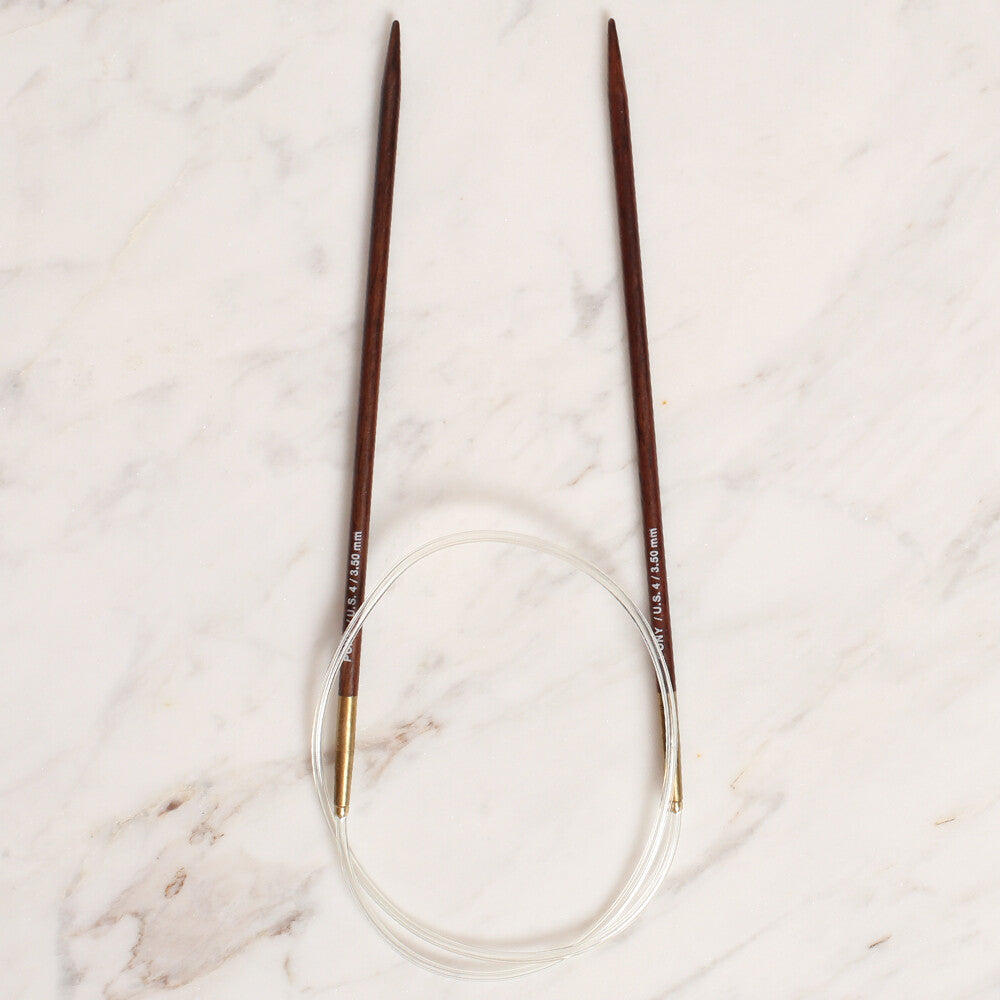 Pony Rosewood 3.5 mm 60 cm Circular Needle - 48807