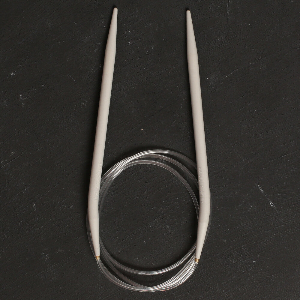 Pony 6 mm 100 cm Glydon Joint Aluminium Circular Needle - 52613