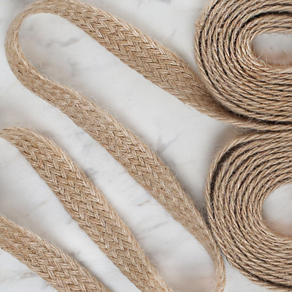 Loren Straw Jute Ribbon 10 mt 2 cm