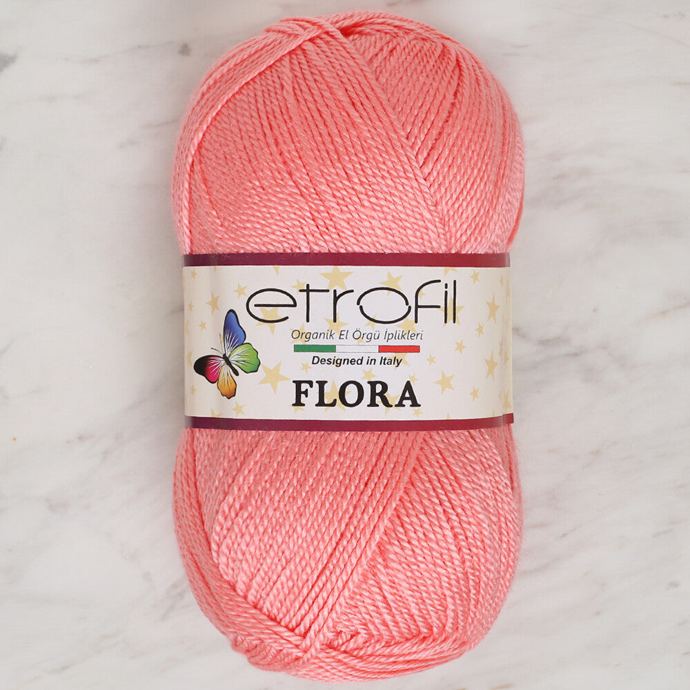 Etrofil Flora Knitting Yarn, Pink - 73031