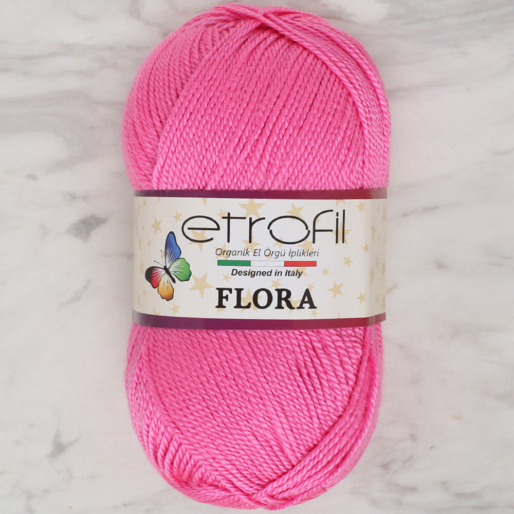 Etrofil Flora Knitting Yarn, Pink - 73058
