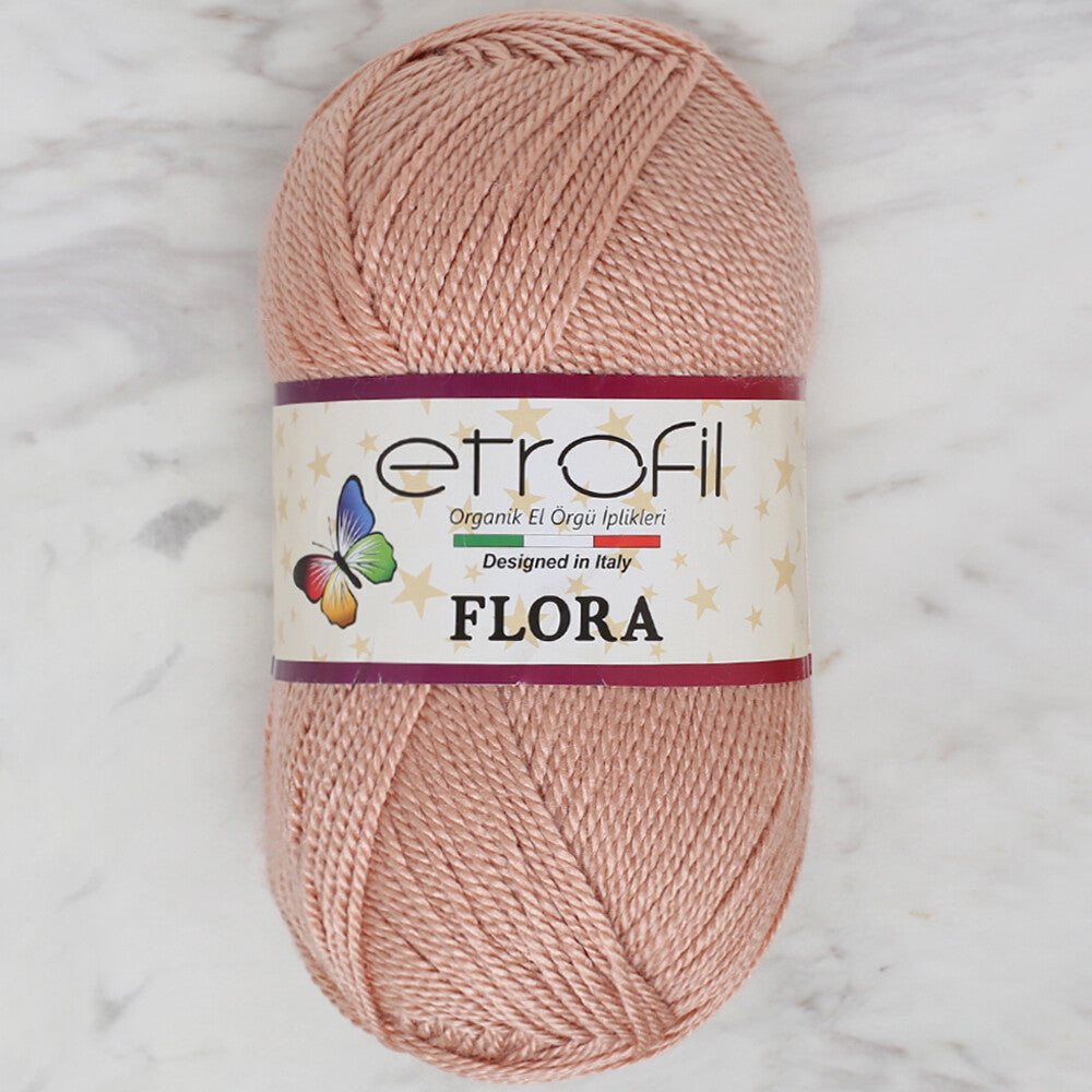 Etrofil Flora Knitting Yarn, Light Salmon - 72003
