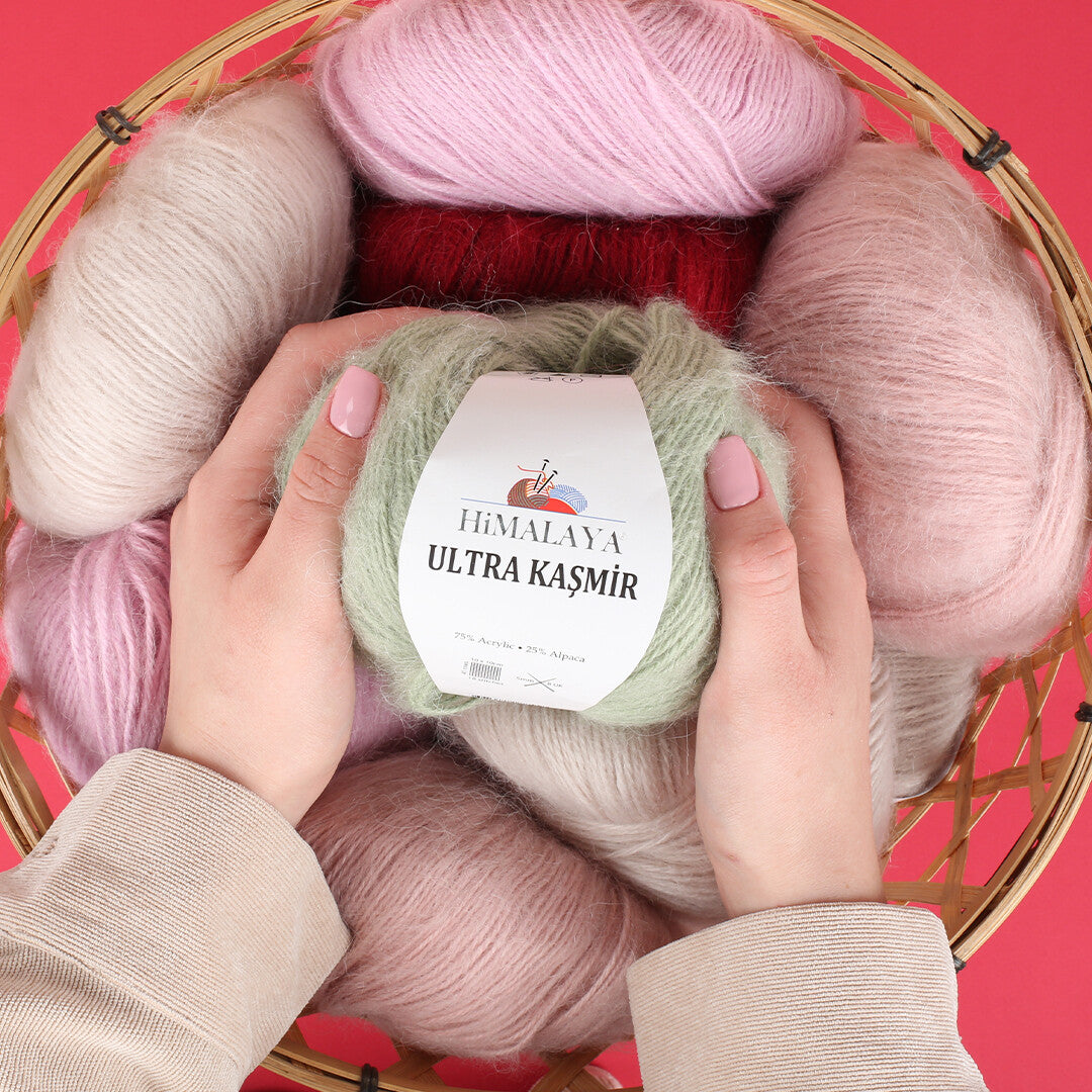 Himalaya Ultra Kaşmir Knitting Yarn, Dusty Rose - 56803
