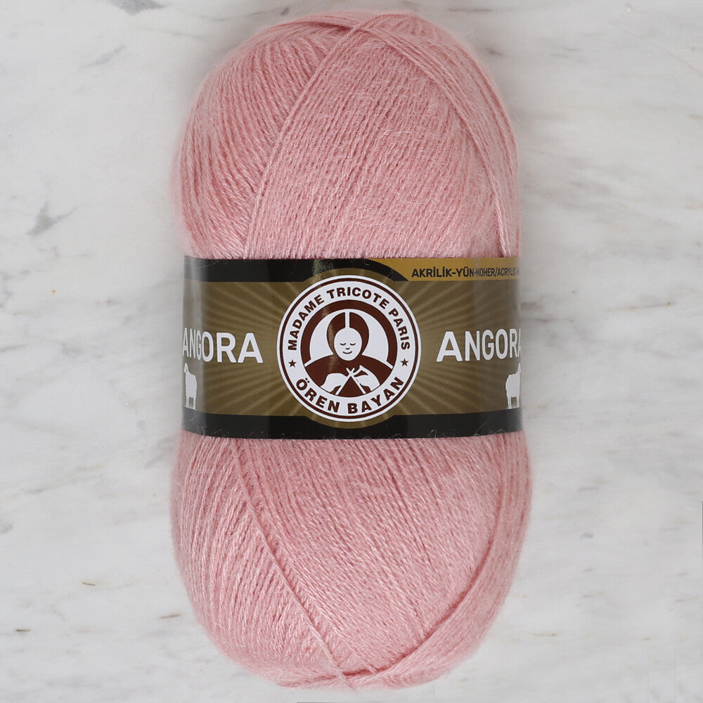 Madame Tricote Paris Angora Knitting Yarn, Pink - 001