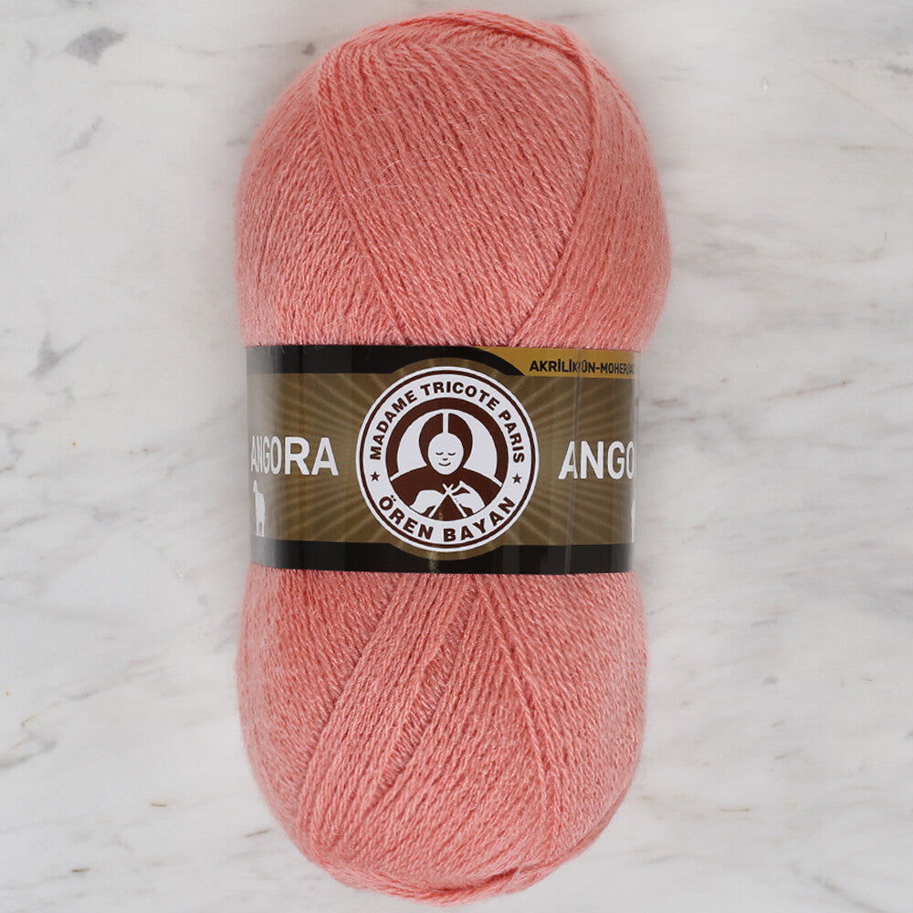 Madame Tricote Paris Angora Knitting Yarn, Dark Pink - 121