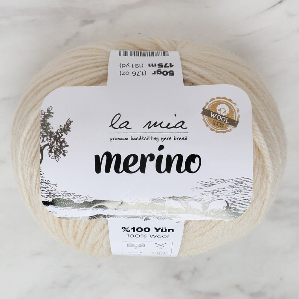 La Mia Merino Yarn, Beige - L051