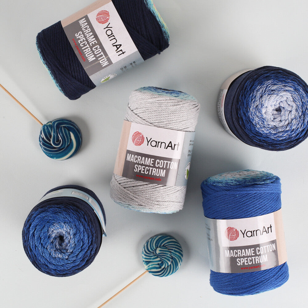 YarnArt Macrame Cotton Spectrum Yarn, Variegated - 1319