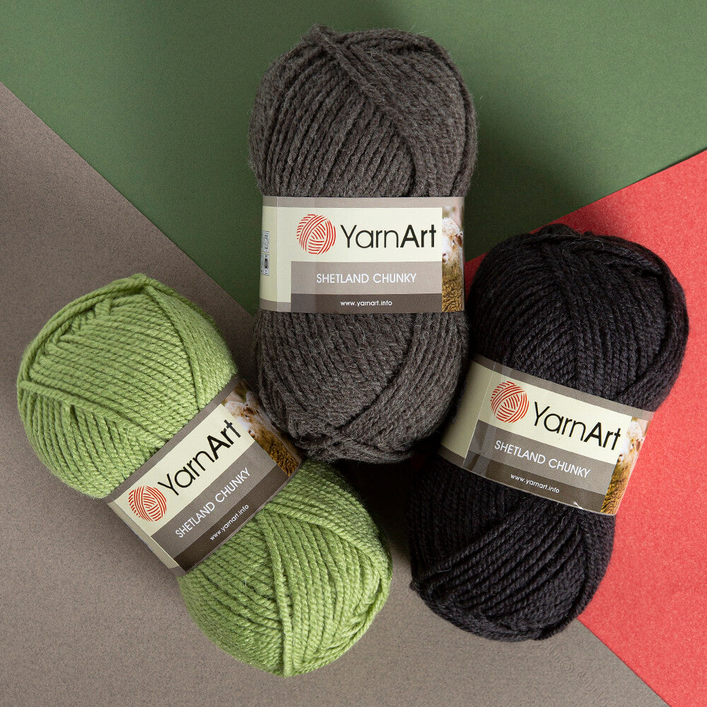 YarnArt Shetland Chunky Yarn, Grey - 629