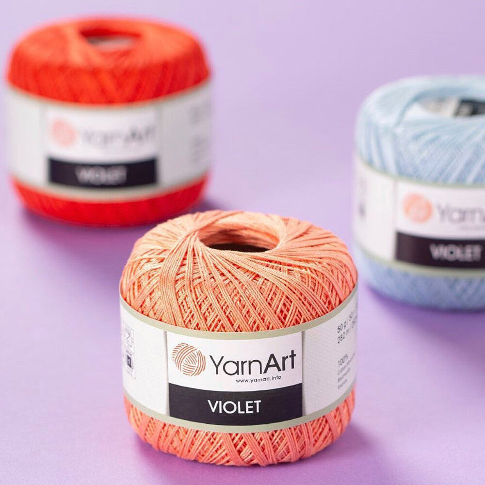 YarnArt Violet Yarn, White - 003