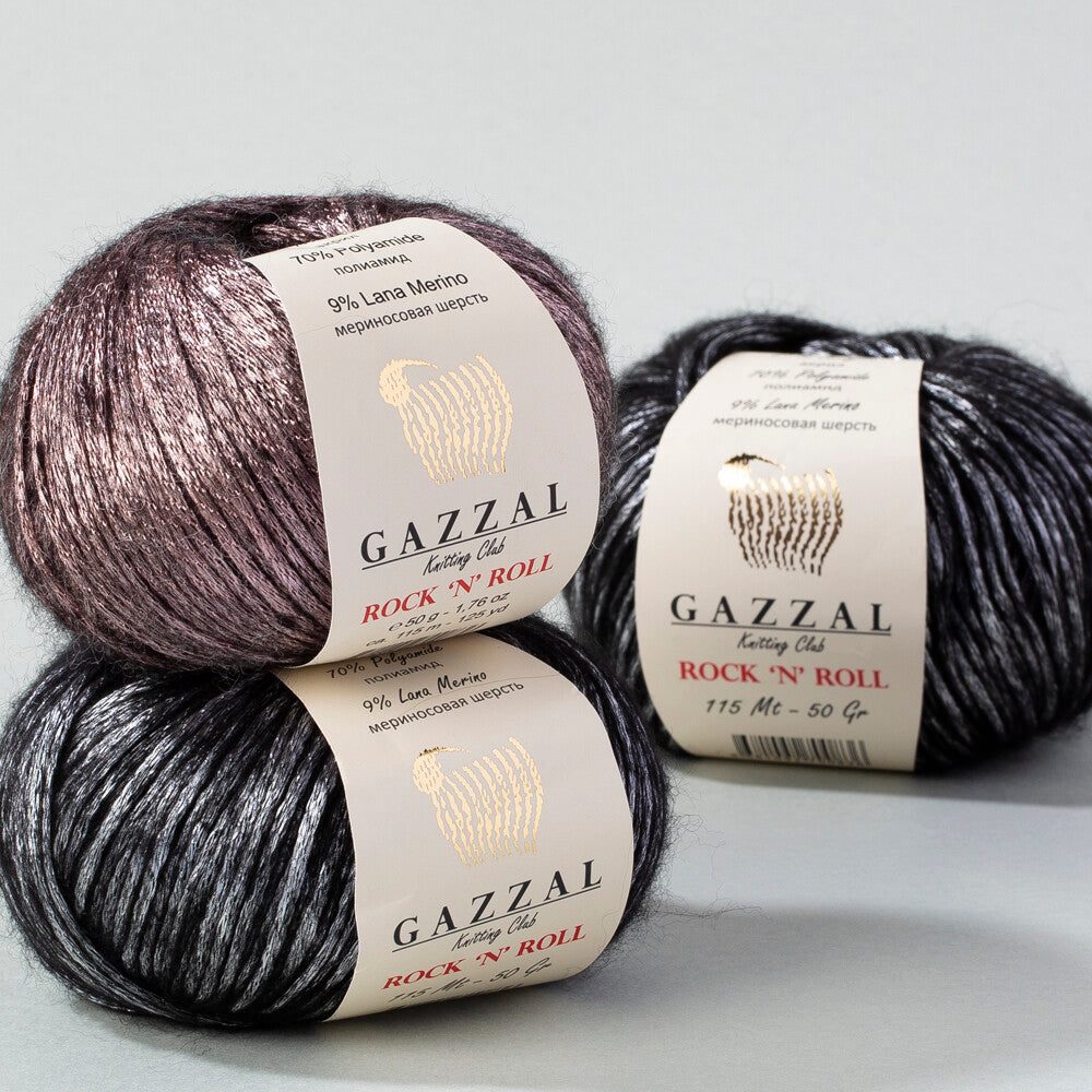 Gazzal Rock'N'Roll Yarn, Plum - 13912