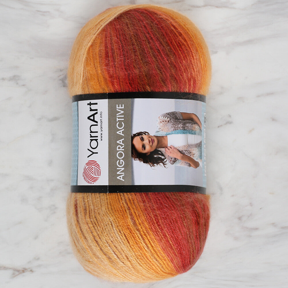 YarnArt Angora Active Knitting Yarn, Variegated - 844