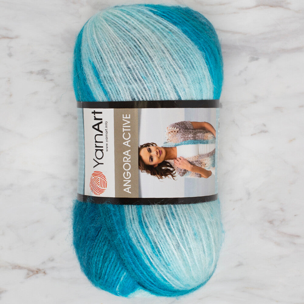 YarnArt Angora Active Knitting Yarn, Variegated - 845