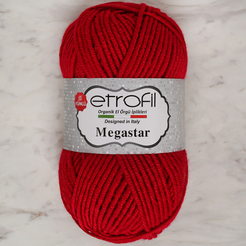 Etrofil Megastar Yarn, Red - 73121