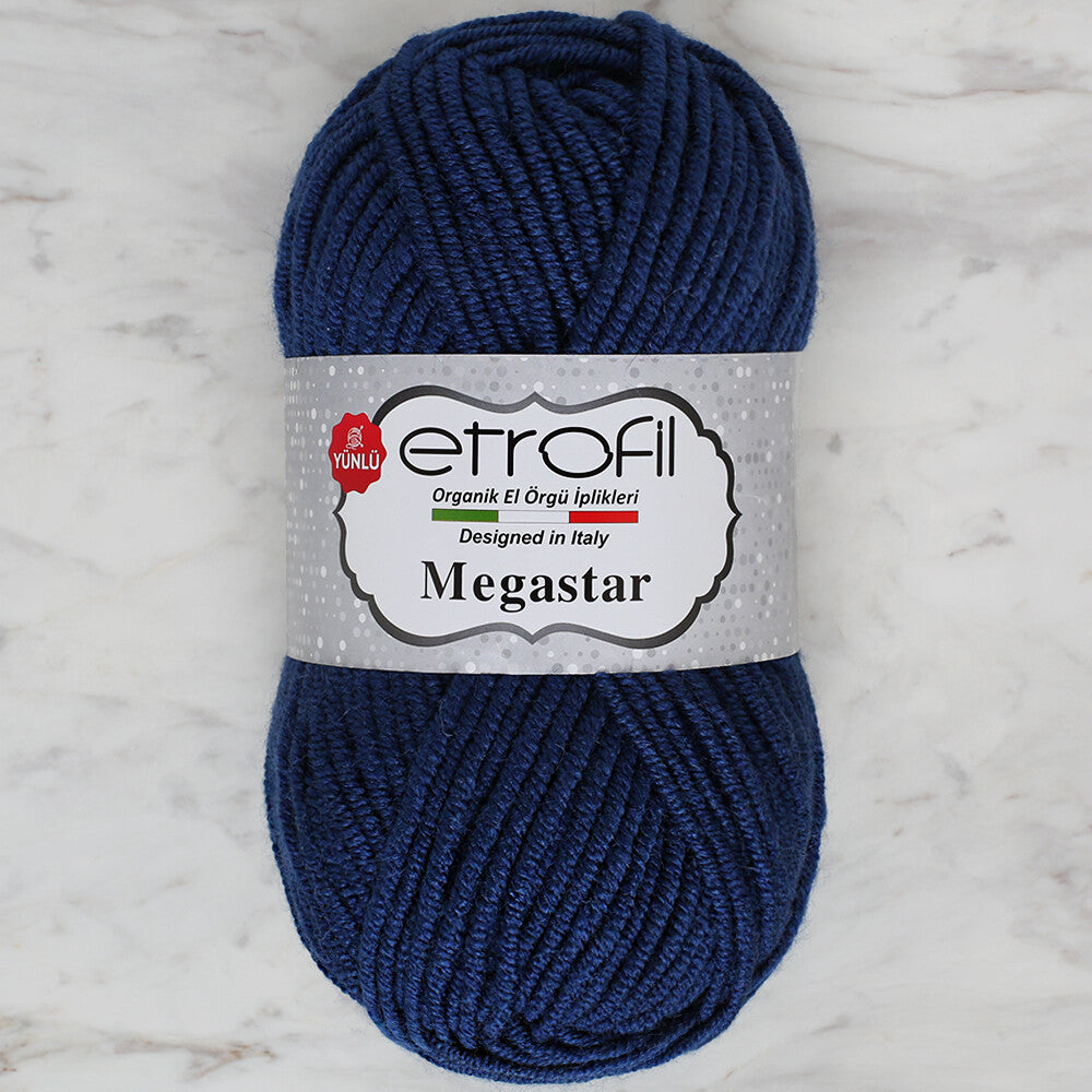 Etrofil Megastar Yarn, Navy Blue - 75095