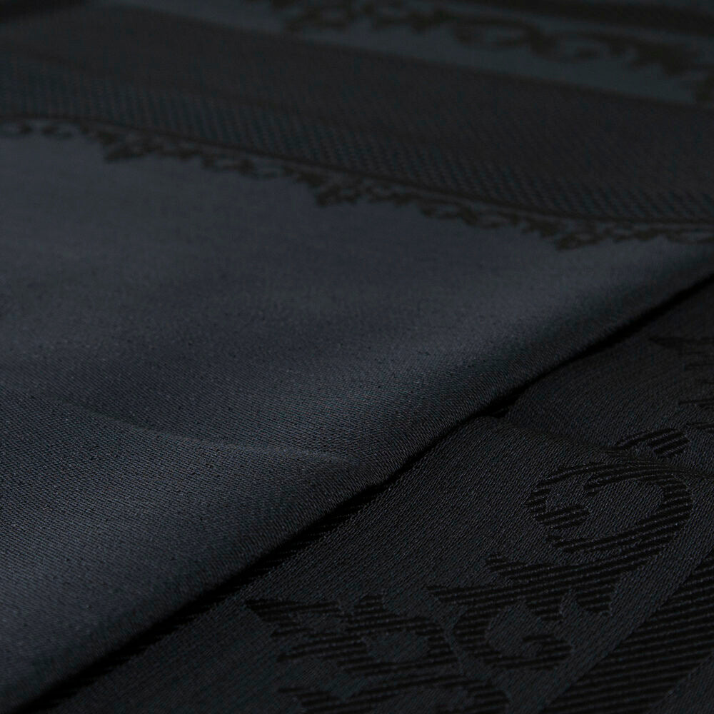 Loren Embroidery Fabric - Black